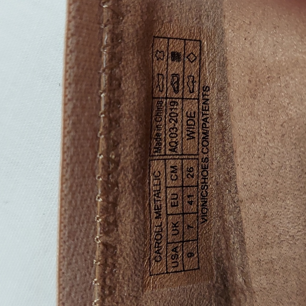 Vionic rose gold ballet flats. NWOT Sz 9 Wide - Picture 6 of 8